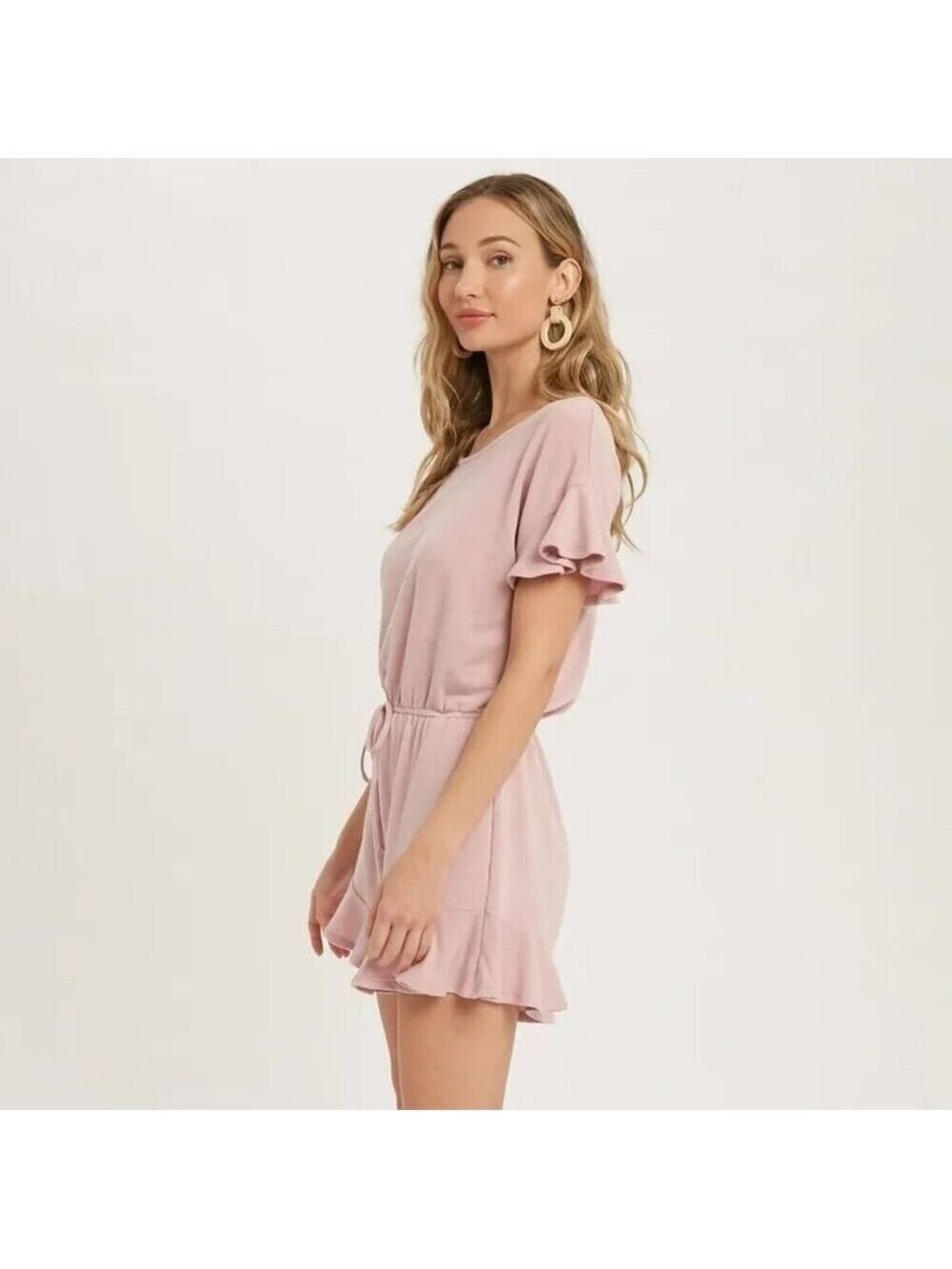 CLEAR OUT!!!! Ruffle Hem Romper - Picture 4 of 8